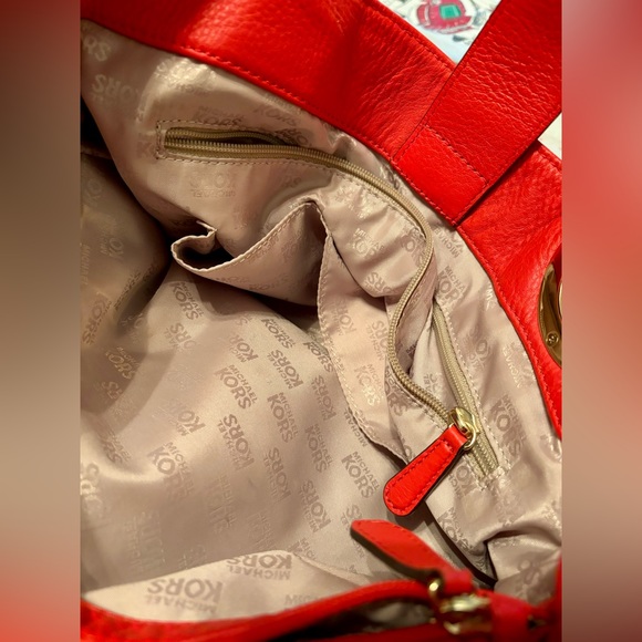 Michael Kors Red Medium/Large Handbag - Picture 2 of 6